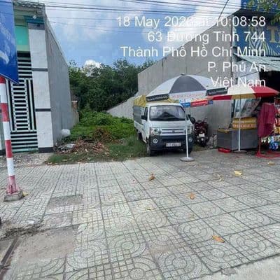 Bán đất mặt tiền ĐT744, Phú An, TPHCM