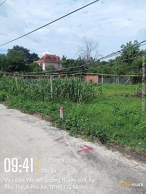 Bán nhà đất Phú An, Bến Cát, Bình Dương - 5.5x24m