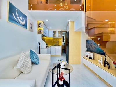 Nhà đẹp Ung Văn Khiêm 3 tầng full nội thất ,xe hơi tới cửa giá cực tốt