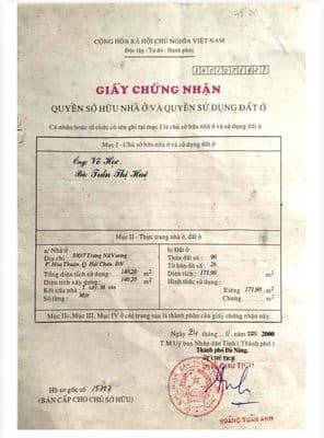 BÁN NHÀ KIỆT 392 Trưng Nữ Vương – Cách đường Trưng Nữ Vương 50m. * Đị