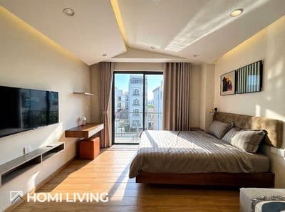 Cho thuê căn Studio ban công Full nội thất vibe đón nắng sớm siêu đẹp