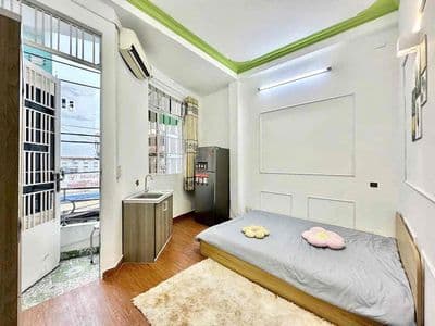 Siêu phẩm Studio ban công_Full NT_Mặt tiền_Free xe sát đh Bách Khoa