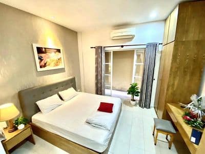 Chdv 1 phòng ngủ hành bancol sau giếng trời phú nhuận