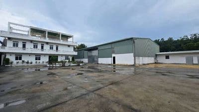 Cho thuê xưởng 1600m2.Nền sơn epoxy,Đầy đủ công năng.Hòa lợi ,bến cát