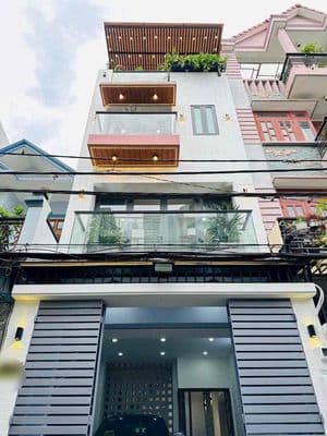 cho thuê nhà mơi 4pn 5wc xe hơi ngủ trong nhà hẻm 380 Phạm Văn Chiêu