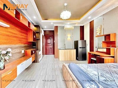 Studio full nội thất, mới 100% tone cung điện, sạch sẽ, an ninh