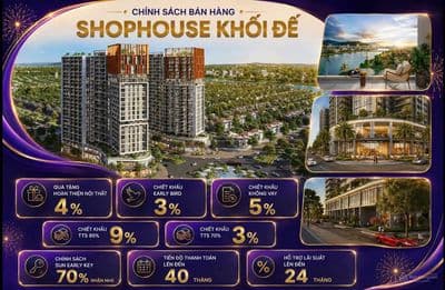 Shophouse khối đế kinh doanh cora tower, spana tower, s-light tower
