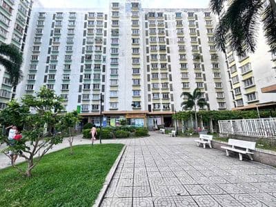CC D1 KDC Phú Lợi P7Q8, Căn góc 2PN 68,8m SHR tặng nt dính tường