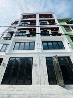 Bán nhà mới xây 5 tầng hà huy giáp sát nguyễn oanh- 60m2-6pn-ô tô ngủ