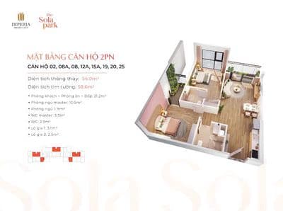Cắt lỗ HĐMB 100tr bán G6.3x02 55m 3.4 tỷ tòa Sola Smart City