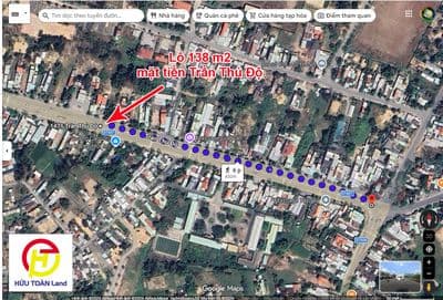 Bán lô đất 276 m2; đường Trần Thủ Độ; gần ngã 4 Thanh Tín