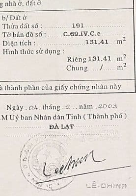 Bán nhà đường hoàng văn thụ phường xuân hương tp đalat