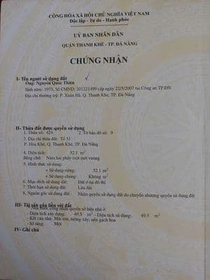 Chính chủ bán nhà Phạm Nhữ Tăng