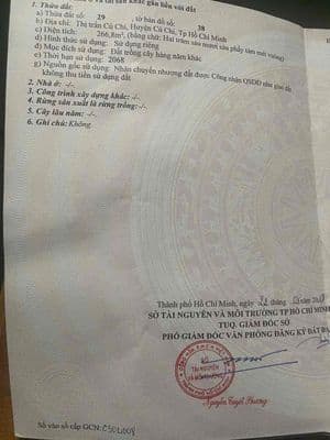 Nhà mặt tiền thị trấn Củ Chi