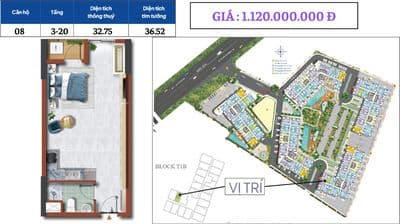 Căn hộ studio - destino centro giá nhỉnh 1,1 tỷ - gần chợ bình chánh