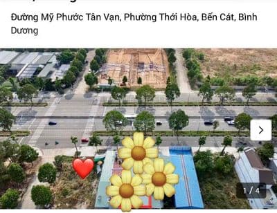 Đất Mỹ Phước 3 mặt tiền đường lớn phù hợp vừa ở vừa kinh doanh