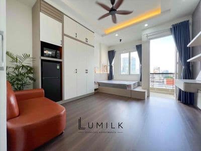 Căn hộ bến thành quận 1, 1 phòng ngủ balcony - máy giặt sấy riêng