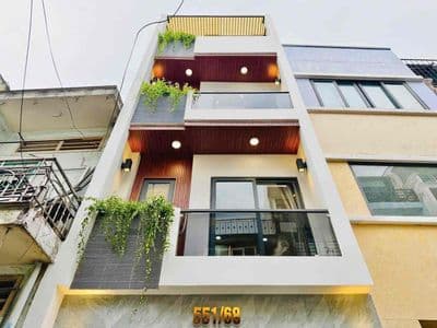 Nhà mặt tiền P5 Gò Vấp 6.95 Tỷ - 3.5x10m - 3 Lầu Sân Thượng - Sát Emar