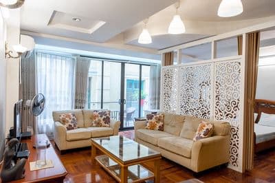 Cho thuê 1n1k Hàng Bài, 65m2 full đồ, thang máy, an ninh tốt, giá 14tr