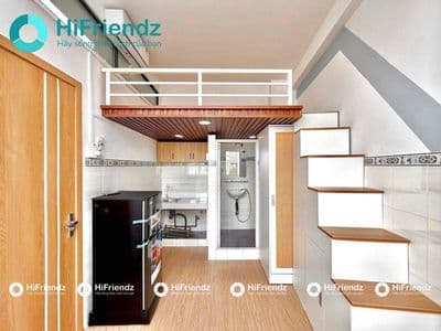 Phòng có gác Bé Xinh gần VHU - HUIT ngay NGÃ TƯ BỐN XÃ sẵn Máy Lạnh