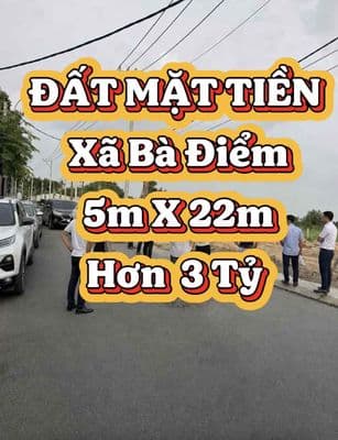 Giảm sốc 400tr- 5m x 22m- mặt tiền- xã bà điểm