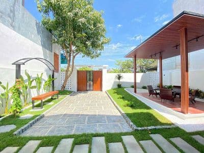 Cho thuê biệt thự sân vườn 204m 3 pn đường nguyễn ân- hoà xuân-35tr/th