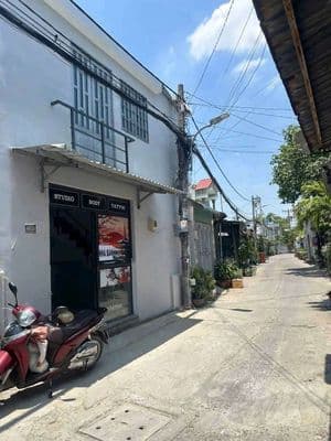 Nhà Mặt tiền đường thông ôtô, (7x6) đúc 1 Lầu, Hiệp Thành 10, Q12