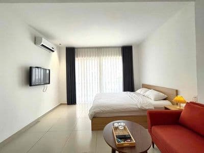 Cho thuê căn studio tách bếp, ban công- học viện hàng không