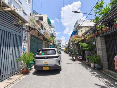 Nhà gần aeon tân phú, 4x14, trệt 3 lầu, không lộ giới , hẻm 6m, 5tỷx