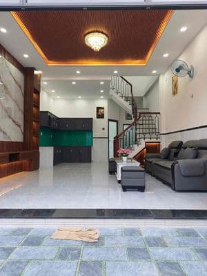 Nhà mới xây – sổ hồng riêng – ngang 5m x 17m
