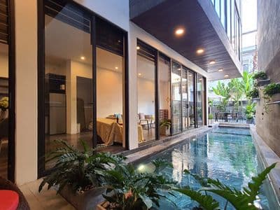 Căn hộ 2 phòng ngủ, 120m2, có hồ bơi, cách biển 5 phút xe đạp