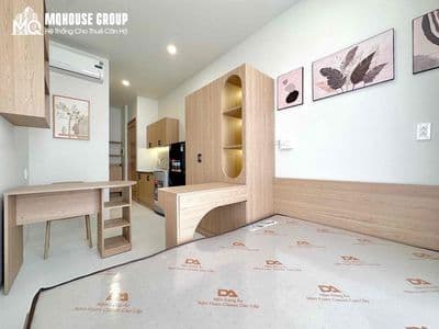 Căn hộ studio ban công 1pn full nt nhà mới thang máy hầm xe tân bình