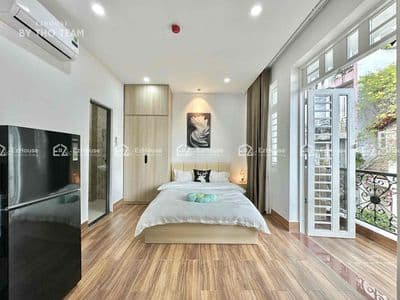 Căn hộ studio 1pn ban công 30m2 thang máy full nội thất tân bình
