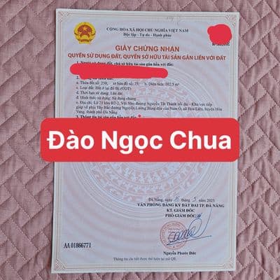 Chính chủ bán đất Đường Đào Ngọc Chua, Liên Chiểu , Đà Nẵng