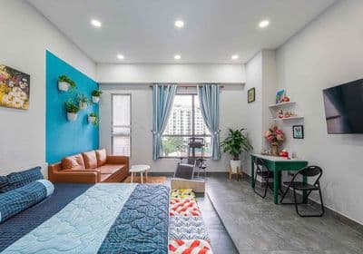 Cho thuê Garden Gate 1PN 1WC full nội thất y hình giá chỉ 12tr 40m2