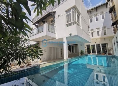 Cho thuê Villa Nguyễn Văn Hưởng Thảo Điền 400m2, 1 trệt 3 lầu 4PN 5WC