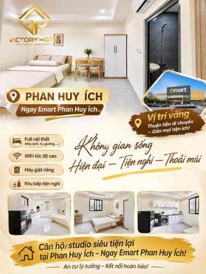 Căn hộ ngay emart phan huy ích - gần trường chinh - cộng hoà