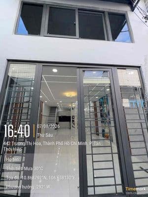 Nhà tth07 chính chủ, 45m2, 3 phòng ngủ, hẻm oto , quận 12