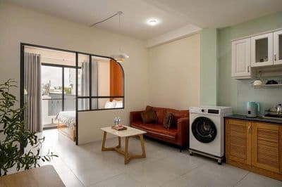 Căn hộ studio/1pn mới full nội thất trần cung-hoàng quốc việt-nghĩa đô