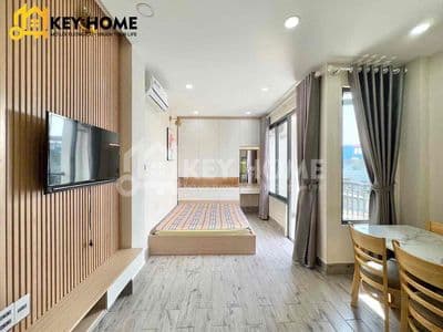 chính chủ cho thuê studio full nội thất,ban công
