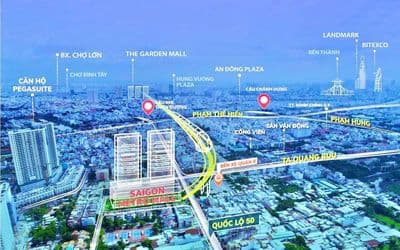 Giỏ hàng CH Skyview đa dạng , vị trí đẹp 4 mặt tiền, cạnh bến xe Q8