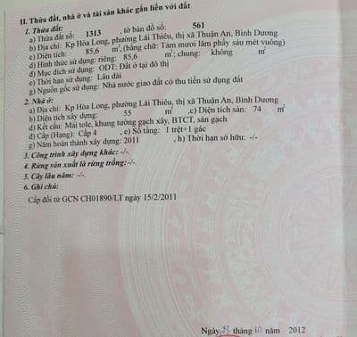 Nhà Lái Thiêu 85m2