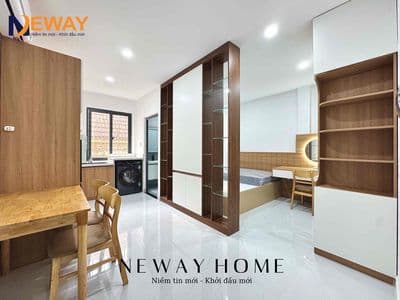 Căn hộ 1PN Cao cấp, Full nội thất ngay Vạn Hạnh Mall, Cửa sổ trời
