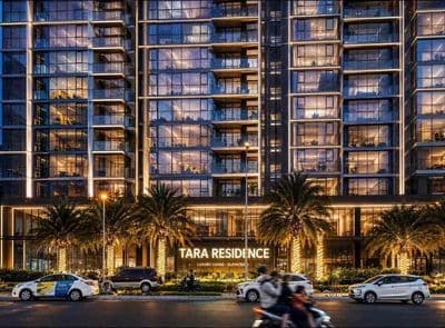 Tara residencen sổ hồng sẵn căn 82m2 2 phòng ngủ chỉ 46tr/m2
