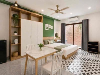 Căn sân vườn 45m² – xô viết nghệ tĩnh | full nt + máy giặt riêng | c