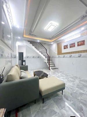 Cho Thuê Nhà Trệt Lầu, 2 PN , Full NT, Hùynh Tấn Phát, Nhà Bè.