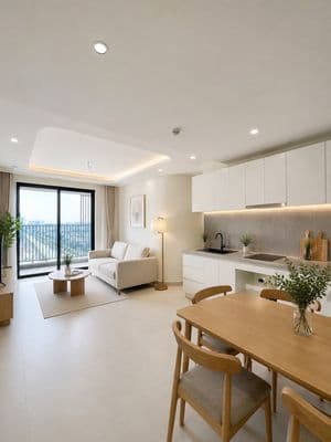 Cho thuê CH AURORA bến Bình Đông 2PN giá cực tốt 9,5tr nhà mới 100%