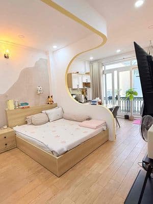 Pass phòng hđ còn 1 tháng - 1pn bancol 55m2 ngay công viên gia định