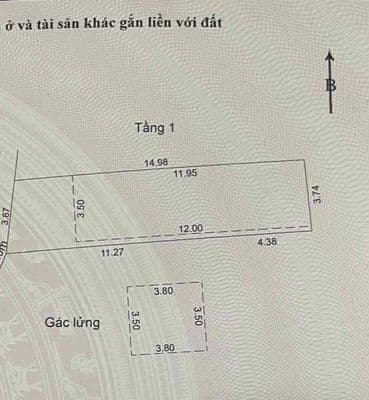 diện tích gần 60m2 kiệt 2m5 Thái Thị Bôi thông Điện Biên Phủ Cần bán