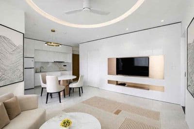 Cho thuê căn hộ 2PN nội thất cao cấp, căn góc